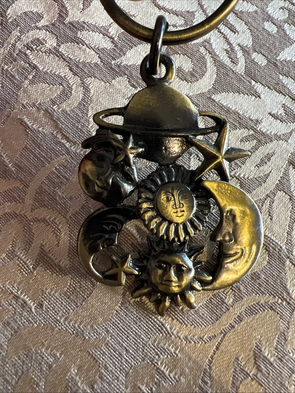 Sun Moon Star Keyring Big Three Astrology Ego Loyalty  Kind